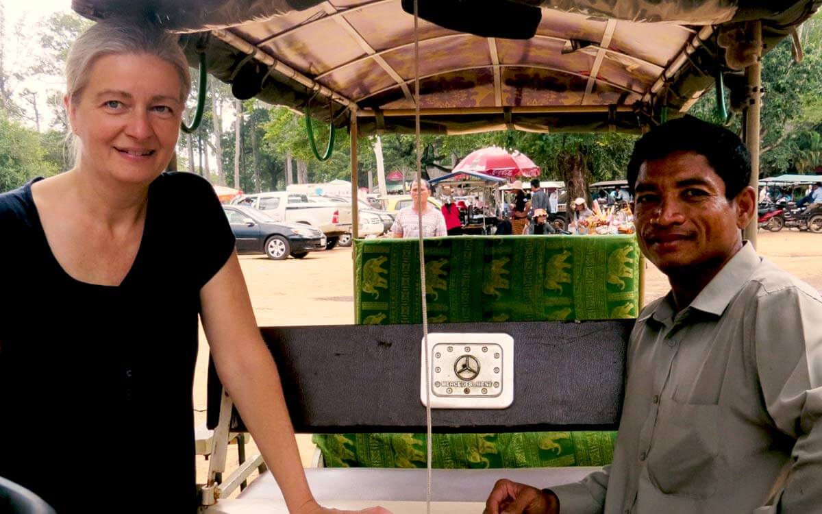 Inga und Sophal - Tuk Tuk Siem Reap, Kambodscha