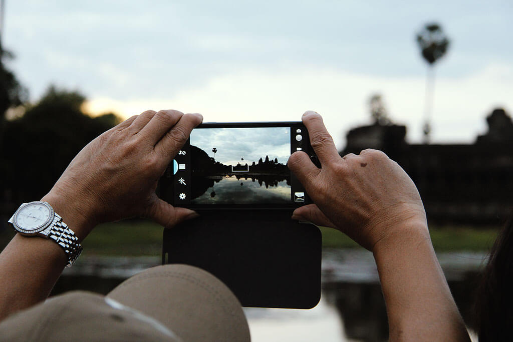 Angkor Wat - Foto mit Smartpphone