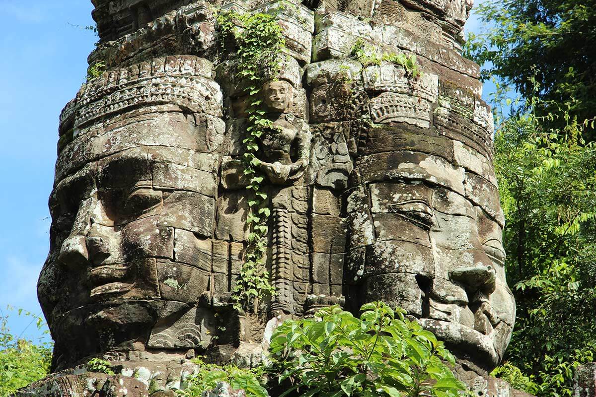 Die vier Gesichter von König Jayavarman VII - Bayon Tempel, Angkor