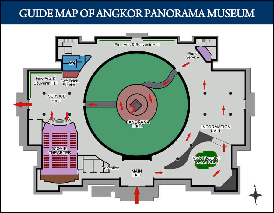 Grundriss Angkor Panorama Museum