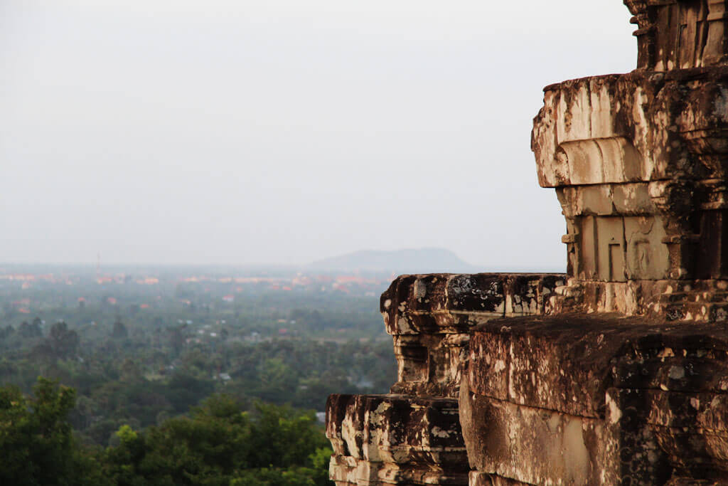 View from Phnom Bakheng to Siem Reap