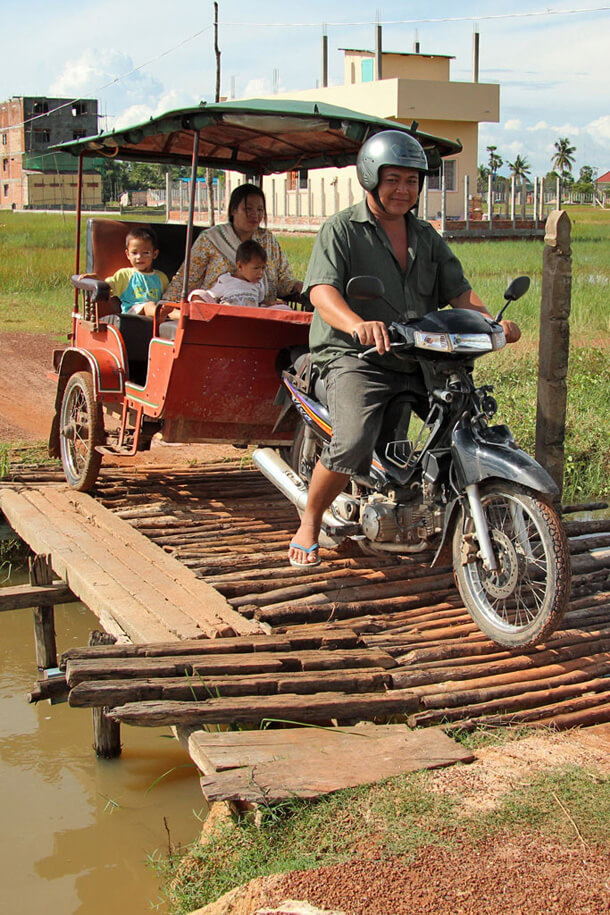 Tuk Tuk on a bridge