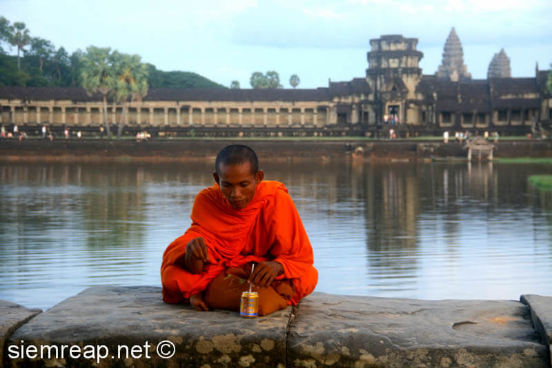 Monk in Angkor Wat