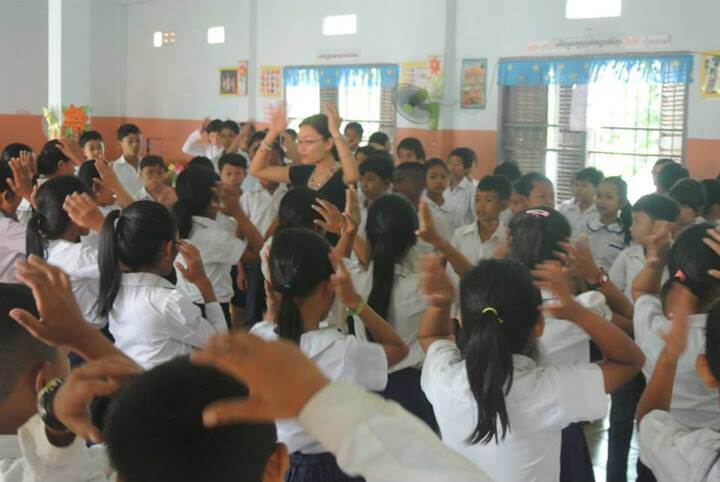 Aya Urata - she brings usic into schools in Cambodia