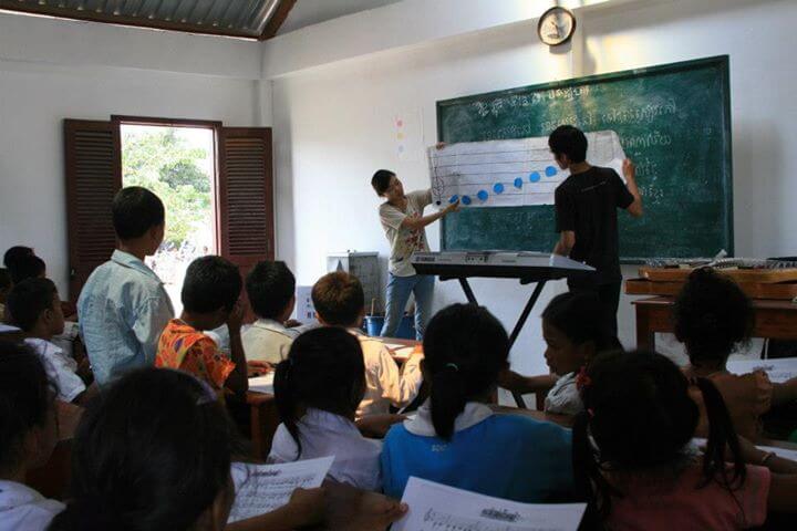 A new program for music at Cambodian schools, developed by Aya Urata
