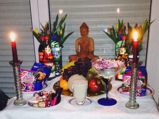 Khmer New Year celebration - offering in Germany