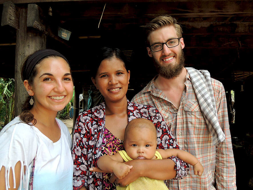 The lady (with child) who does our 'cupping'