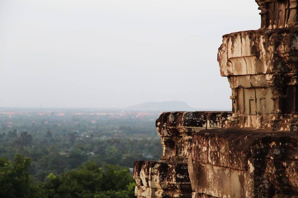 Die Sicht auf Siem Reap von Phnom Bakheng