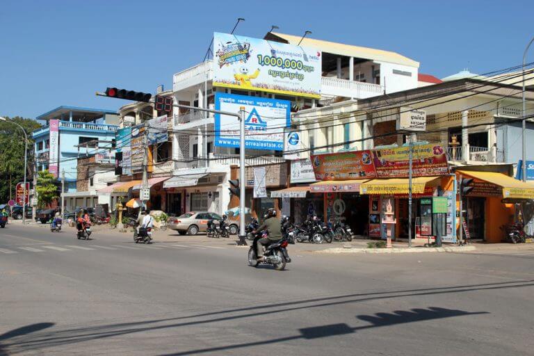 Kreuzung in Siem Reap