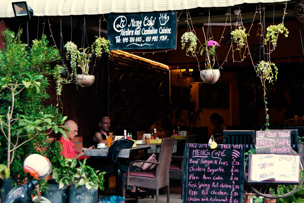 Meng Cafe Siem Reap, Eingang