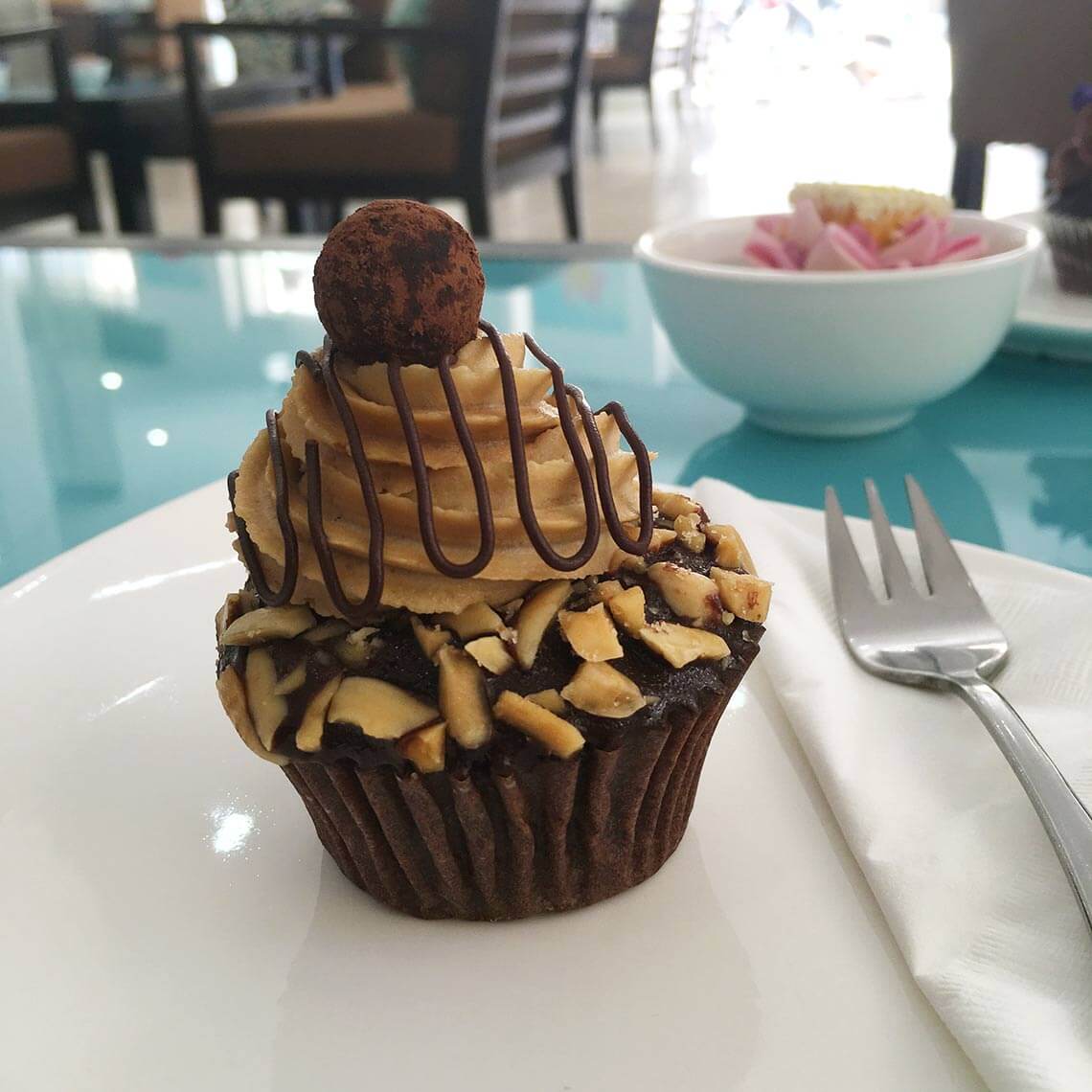 Creme Cupcake im Bloom Cafe, Siem Reap