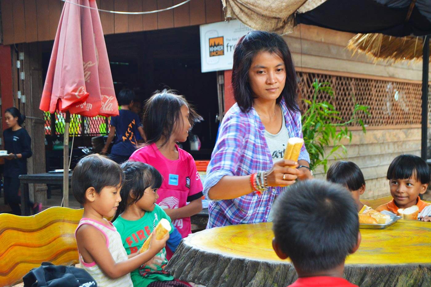 seiyon kinderparty srah srang village siem reap