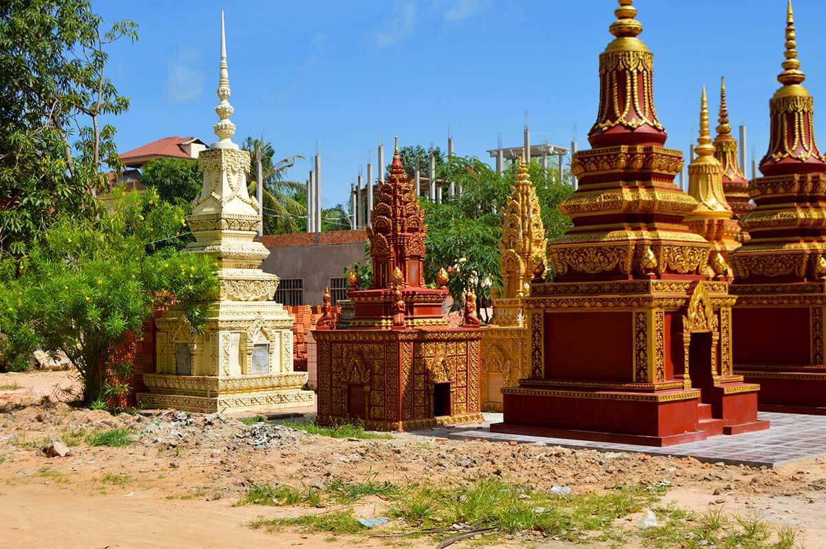 Stupen - Kong Moch Pagode in Siem Reap