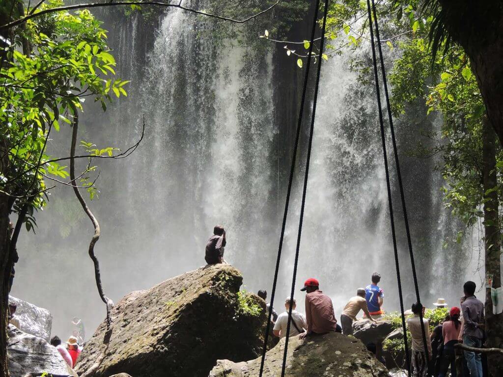 Wasserfall am Phnom Kulen zur Regenzeit