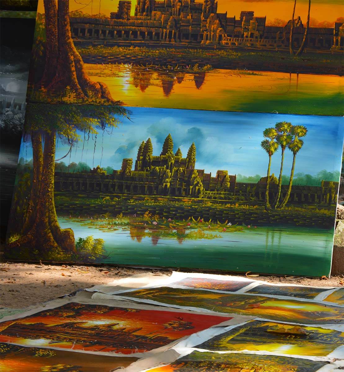 Gemälde Angkor Wat