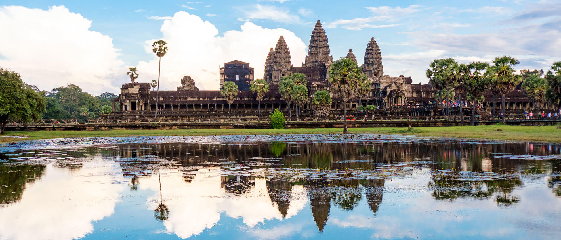 angkor wat seerosenteich nachmittag