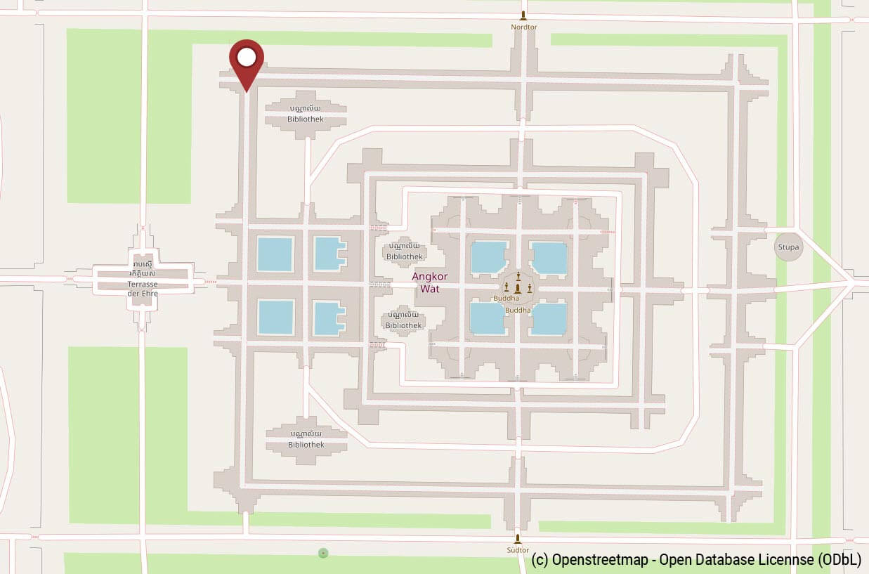 Schlacht um Lanka - Relief Angkor Wat, Location Karte Openstreetmap