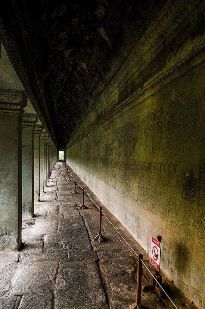 Angkro Wat - Galerie Flachrelief