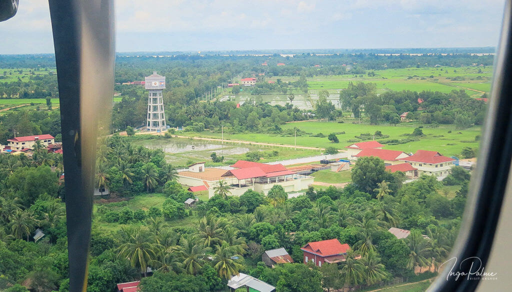 anflug flughafen siem reap kambodscha