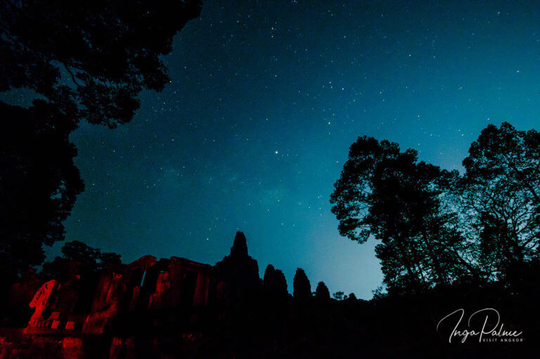 Milchstraße am Bayon Tempel fotografieren