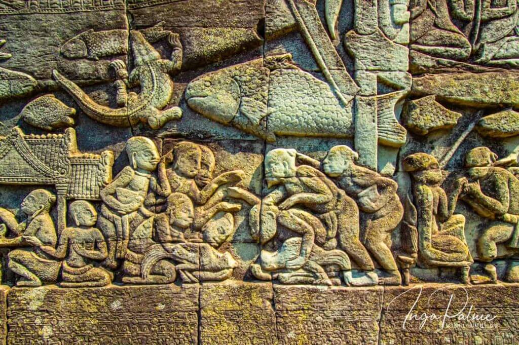 bayon relief tempel angkor 3
