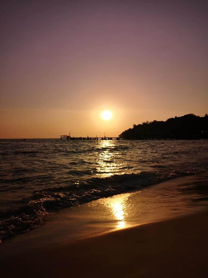 sonnenuntergang strand sihanoukville