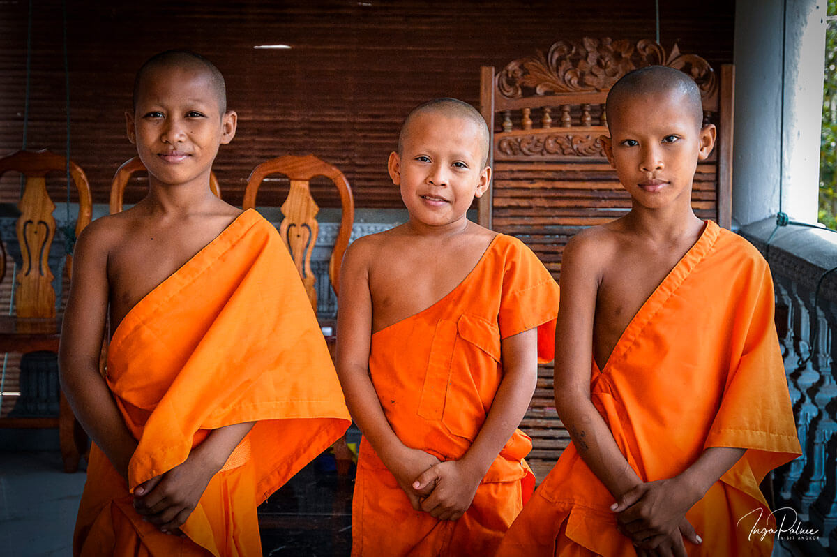 Buddhismus in Kambodscha: 3 junge Mönche