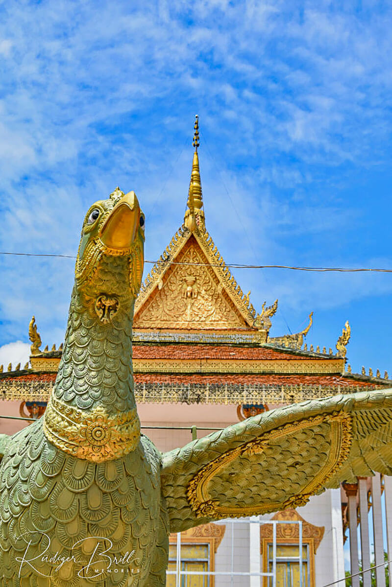 der buddhistische Tempel Wat Pothiyaram oder Wat Chash, Pnom Penh,  Kambodscha, Asien