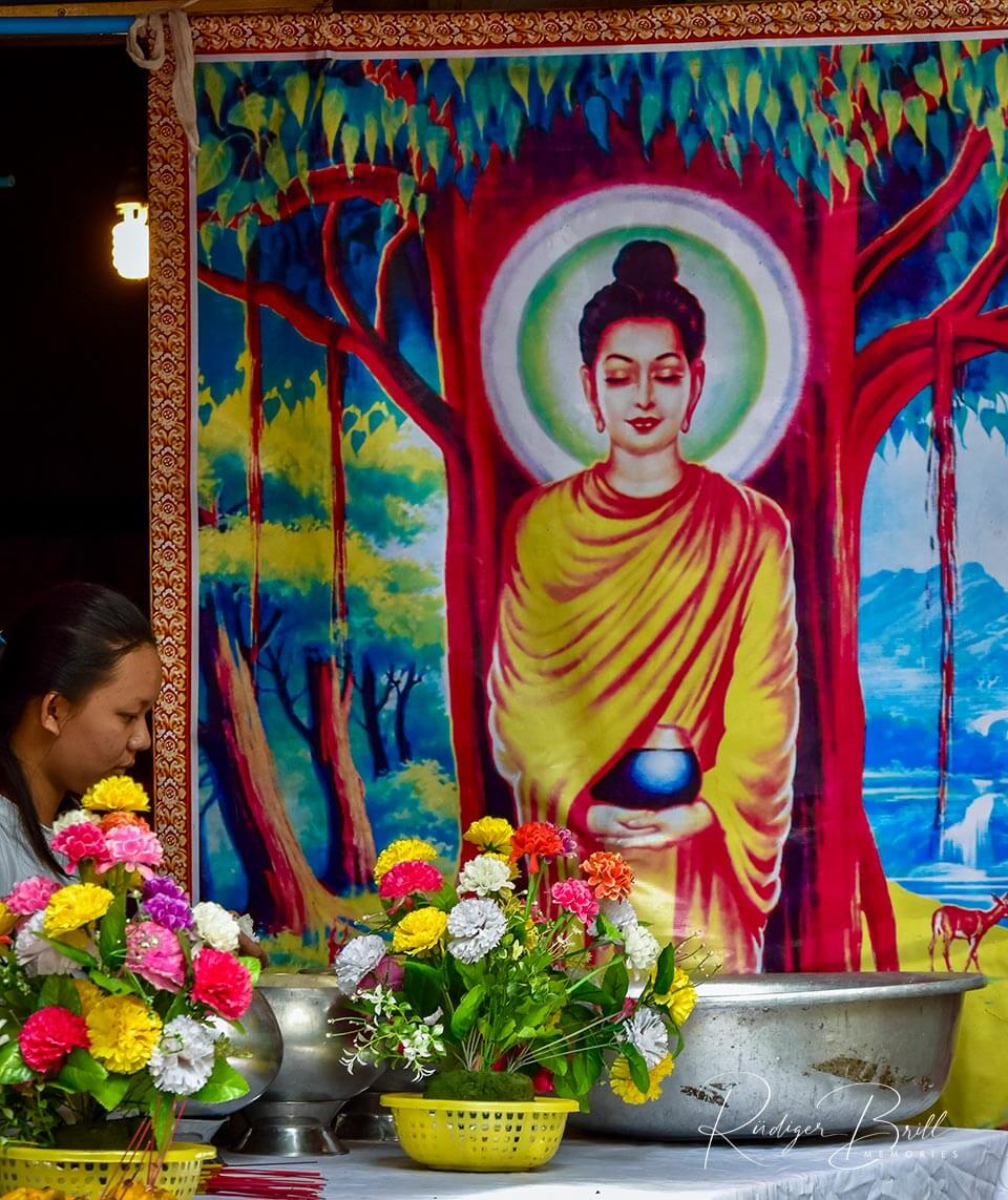 der buddhistische Tempel Wat Pothiyaram oder Wat Chash, Pnom Penh,  Kambodscha, Asien