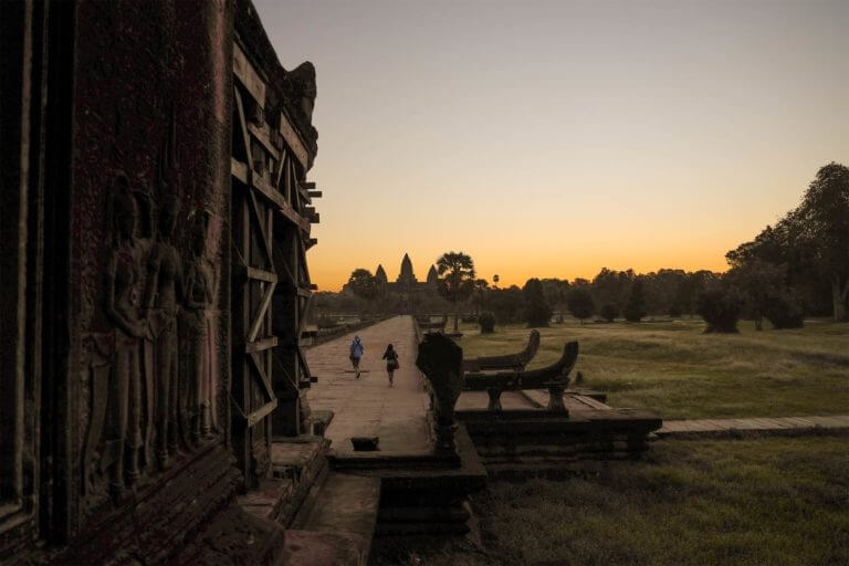 Angkor Wat - nur wenig Besucher