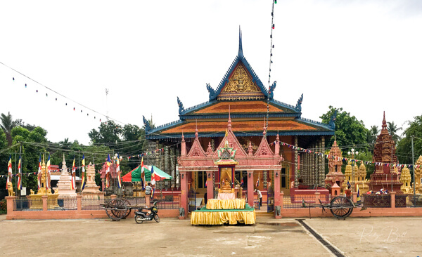 der buddhistische Tempel Wat Pothiyaram oder Wat Chash, Pnom Penh,  Kambodscha, Asien