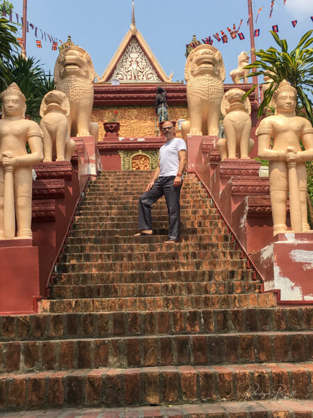 der buddhistische Tempel Wat Pothiyaram oder Wat Chash, Pnom Penh,  Kambodscha, Asien