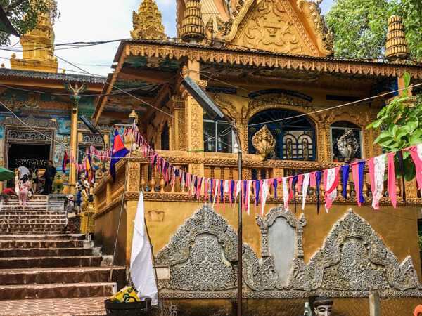 der buddhistische Tempel Wat Pothiyaram oder Wat Chash, Pnom Penh,  Kambodscha, Asien