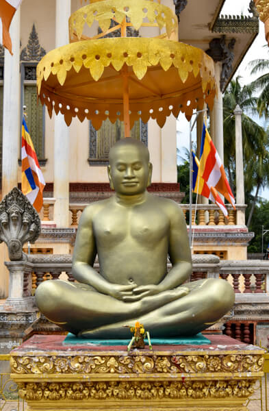 der buddhistische Tempel Wat Pothiyaram oder Wat Chash, Pnom Penh,  Kambodscha, Asien