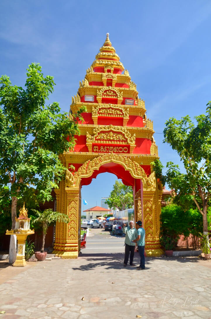 der buddhistische Tempel Wat Pothiyaram oder Wat Chash, Pnom Penh,  Kambodscha, Asien