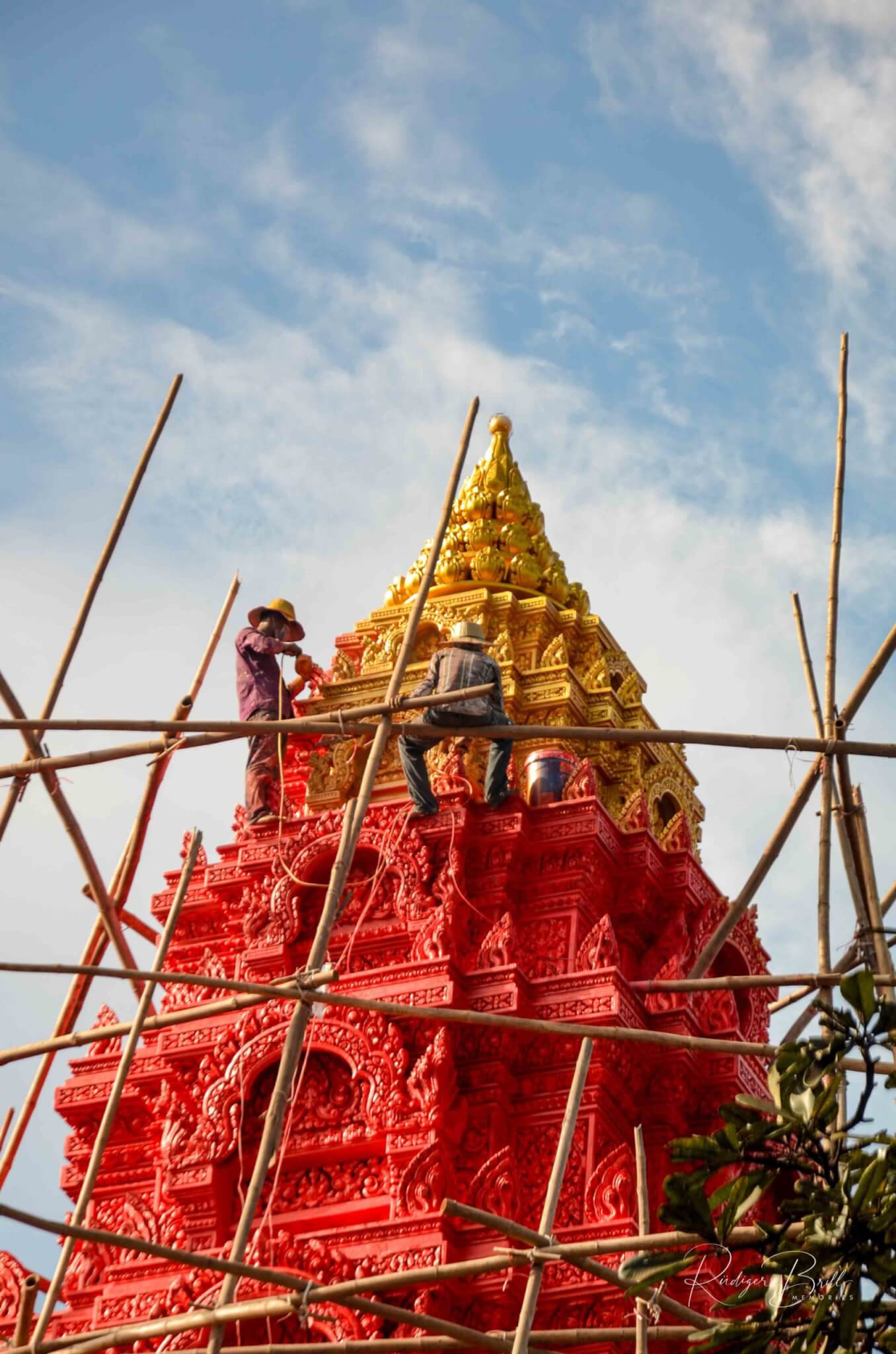 der buddhistische Tempel Wat Pothiyaram oder Wat Chash, Pnom Penh,  Kambodscha, Asien