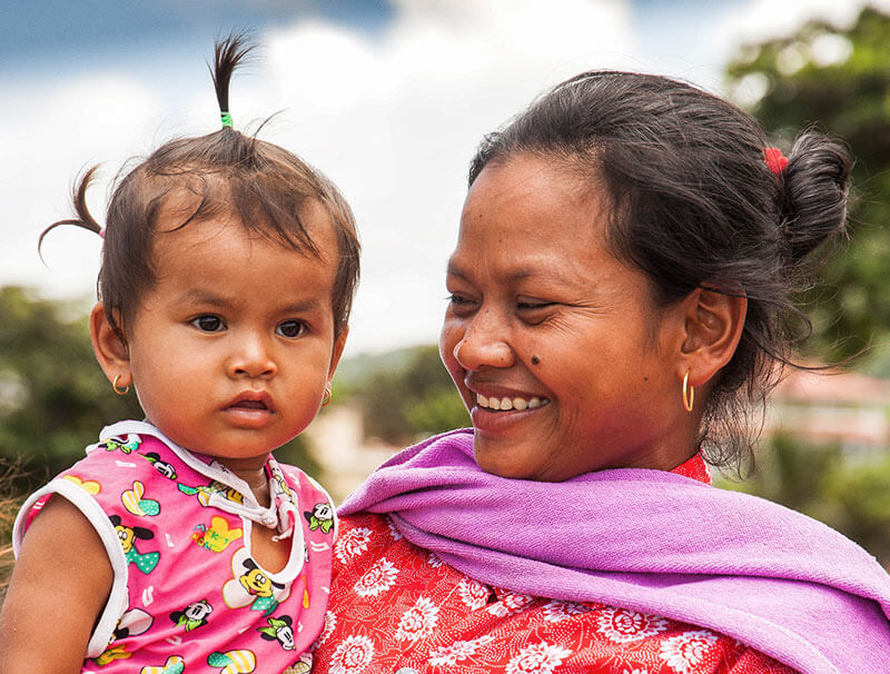 Mutter und Tochter in Kep, Foto: Nico Hartung