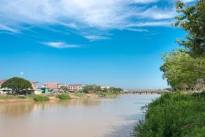 Steung Saen Fluss in Kampong Thom, Kambodscha