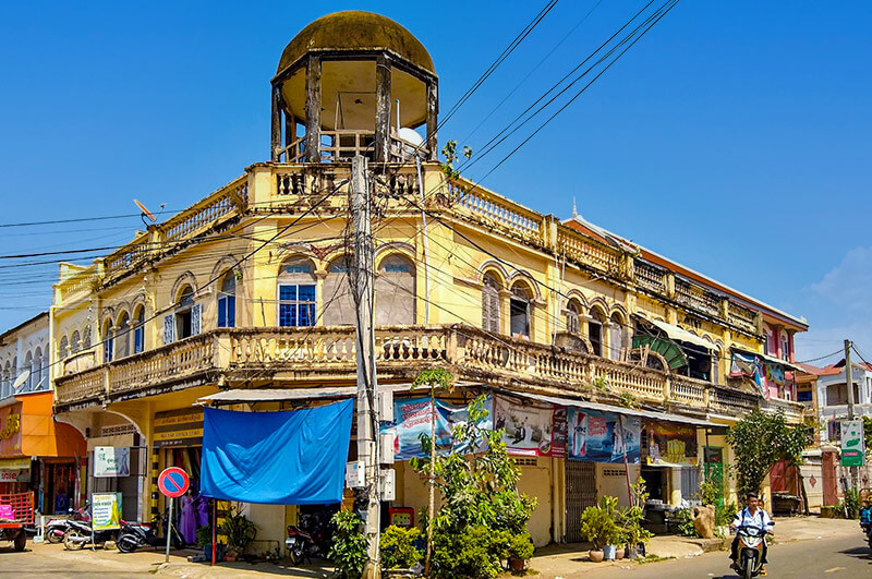 kolonialhaus kratie provinz kambodscha