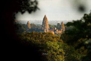 Phnom Bakheng - Ausblick nach Angkor Wat, Foto: Sok Kakada
