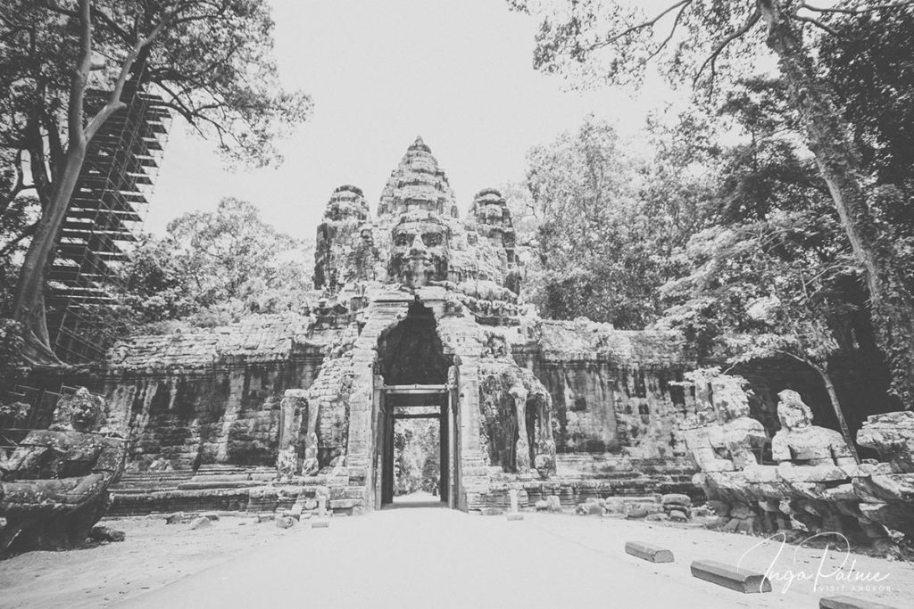 north gate angkor thom picture old