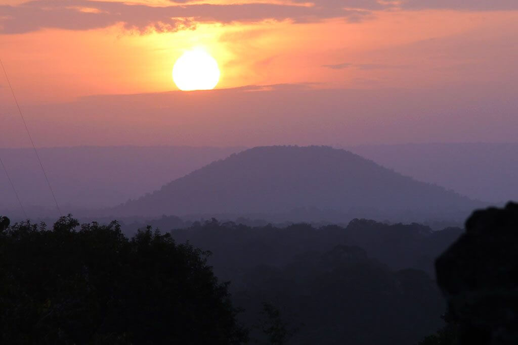 Sunrise at Phnom Bakheng over Phnom Bok