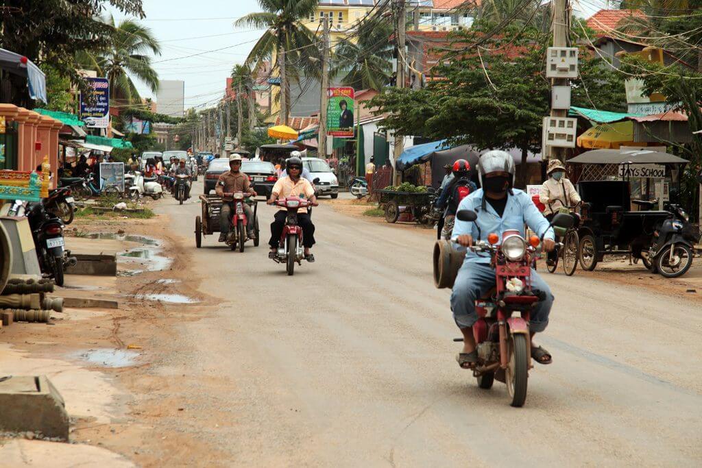 Traffic in Siem Reap