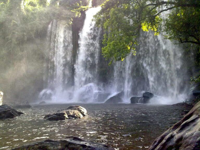 Phnom Kulen - holy mountain and waterfall in Cambodia