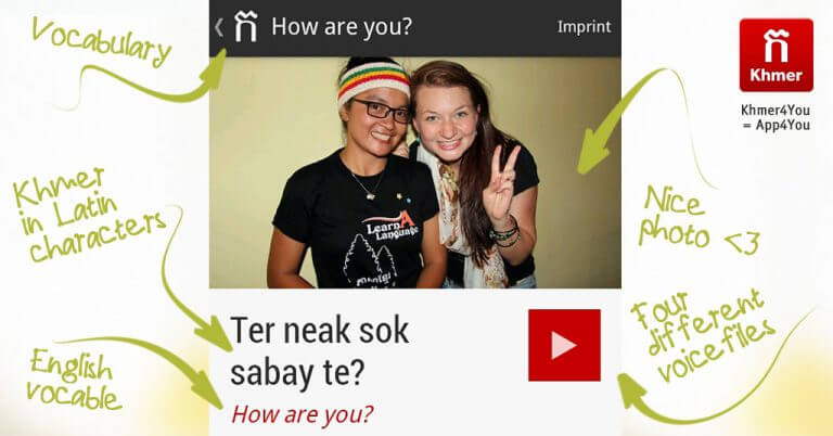 Learn Khmer – how to say “How are you” – Khmer4You