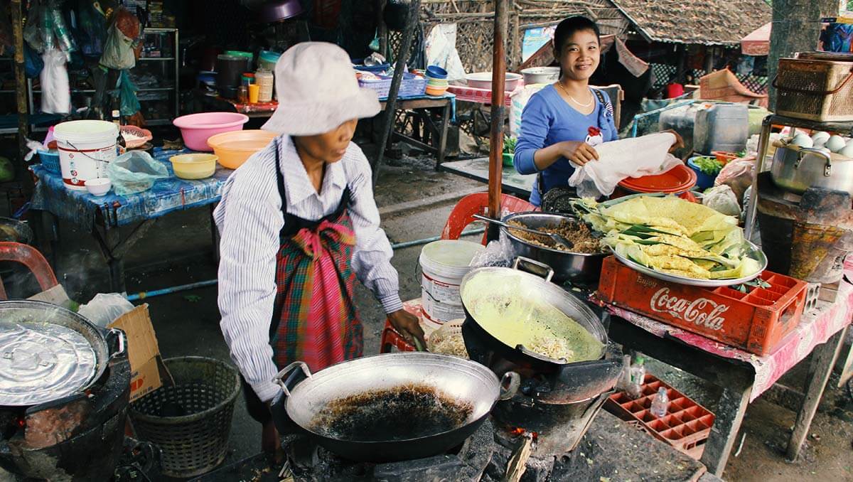 Kitchen Restaurant at the Angkor Park in Cambodia