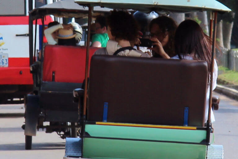 Tuk Tuk driving in Siem Reap