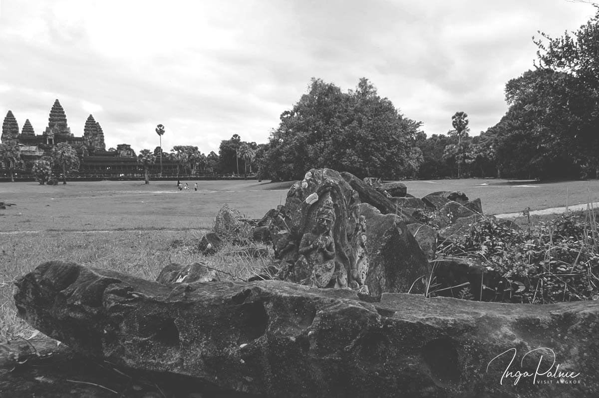 Stones in front of Angkor Wat