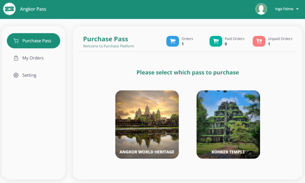 angkor ticket online bestellen