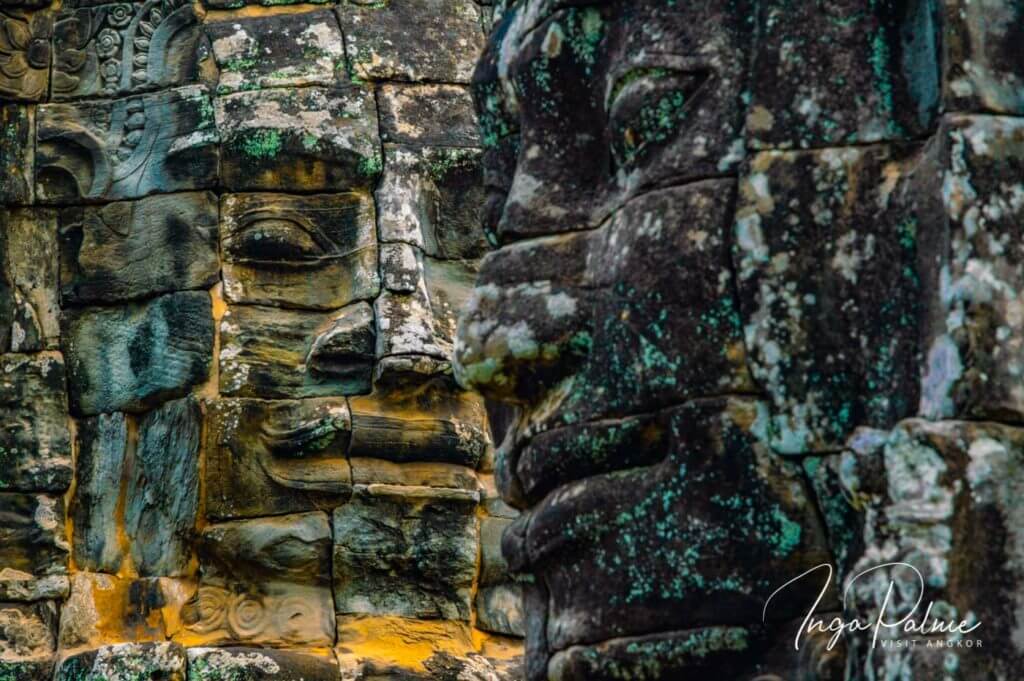 bayon angkor temple faces